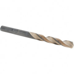 Made in USA - 17/64" High Speed Steel, 135° Point, Round with Flats Shank Maintenance Drill Bit - First Tool & Supply