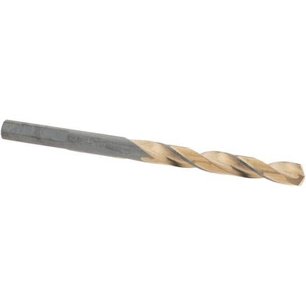 Made in USA - 15/64" High Speed Steel, 135° Point, Straight Shank Maintenance Drill Bit - First Tool & Supply