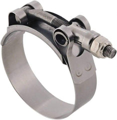 IDEAL TRIDON - 6-3/4 to 7.06" Hose, 3/4" Wide, T-Bolt Channel Bridge Clamp - 6-3/4 to 7.06" Diam, Stainless Steel - First Tool & Supply