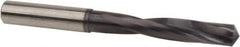 Accupro - 21/64" 140° Solid Carbide Jobber Drill - TiAlN Finish, Right Hand Cut, Spiral Flute, Straight Shank, 3-7/8" OAL, Special Type Point - First Tool & Supply