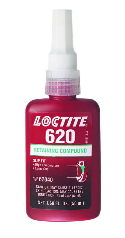 620 Retaining Compound; Slip Fit; High Strength; High Temperatures -50 ml - First Tool & Supply
