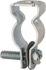 Cooper B-Line - Steel Rigid/EMT Conduit Hanger with Bolt - 1/2" EMT, 1/2" Rigid, 1/4" Rod, Zinc Plated Finish - First Tool & Supply