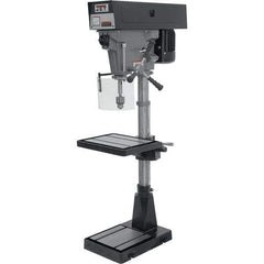 Jet - 15" Swing, Step Pulley Drill Press - 6 Speed, 1 hp, Single Phase - First Tool & Supply