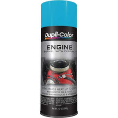 Dupli-Color - 12 oz Torque N' Teal Automotive Heat Resistant Paint - Gloss Finish, 500°F Max Temp, Comes in Aerosol Can - First Tool & Supply