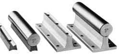 Thomson Industries - 1/2" Diam, 30" Long, Steel Predrilled Round Linear Shafting - 60-65C Hardness, 0.031 Tolerance - First Tool & Supply