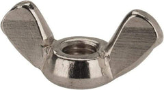 Value Collection - M5x0.80 Metric Coarse, Stainless Steel Standard Wing Nut - Grade 18-8, Austenitic Grade A2, 24mm Wing Span, 11mm Wing Span - First Tool & Supply