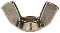 Value Collection - M10x1.50 Metric Coarse, Stainless Steel Standard Wing Nut - Grade 18-8, Austenitic Grade A2, 51mm Wing Span, 25mm Wing Span - First Tool & Supply