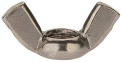 Value Collection - M12x1.75 Metric Coarse, Stainless Steel Standard Wing Nut - Grade 18-8, Austenitic Grade A2, 65mm Wing Span, 33.5mm Wing Span - First Tool & Supply