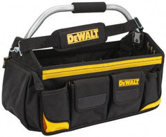 DeWALT - 34 Pocket Black & Yellow Polyester Tool Tote - 18" Wide x 9" Deep x 8" High - First Tool & Supply