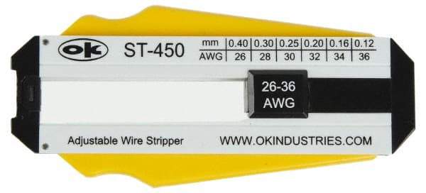 Jonard Tools - 36 to 26 AWG Capacity Precision Wire Stripper - Polycarbonate Handle - First Tool & Supply