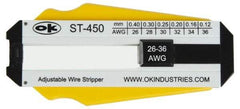 Jonard Tools - 36 to 26 AWG Capacity Precision Wire Stripper - Polycarbonate Handle - First Tool & Supply