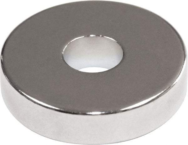 Mag-Mate - 0.365" Diam, 1/4" Cup Height, 1/4" Overall Height, 8.2 Lb Average Pull Force, 8.2 Lb Max Pull Force, Neodymium Rare Earth Cup Magnet - Through Hole Style, 0.2" Cup ID - First Tool & Supply