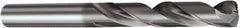 Sandvik Coromant - 8.7mm 140° Solid Carbide Jobber Drill - TiAlN Finish, Right Hand Cut, Spiral Flute, Straight Shank, 4.0551" OAL, Split Point - First Tool & Supply