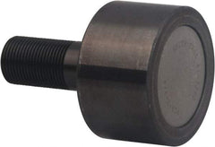 Accurate Bushing - 85mm Roller Diam x 52mm Width, 30mm Stud Diam x 69.5mm Length, Plain Stud Load Runner - Carbon Steel, 40mm Thread Length, M30 x 3.5 Thread, 121.5mm OAL, 63,600 N Dynamic Cap, 89,000 N Static Cap - First Tool & Supply