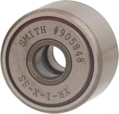 Accurate Bushing - 1-3/8" Roller Diam x 3/4" Width, Sealed Yoke Cam Follower - Stainless Steel, 0.81" OAL, 2,750 Lb Dynamic Cap - First Tool & Supply