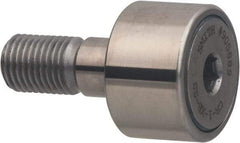 Accurate Bushing - 3/4" Roller Diam x 1/2" Width, 3/8" Stud Diam x 7/8" Length, Sealed Stud Cam Follower with Hex - Stainless Steel, 3/8" Thread Length, 3/8-24 Thread, 1.38" OAL, 1,245 Lb Dynamic Cap - First Tool & Supply