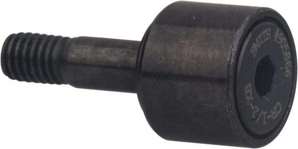 Accurate Bushing - 1-7/8" Roller Diam x 1" Width, 3/4" Stud Diam x 1-3/4" Length, Stud Cam Follower with Hex - Carbon Steel, 7/8" Thread Length, 3/4-16 Thread, 2-3/4" OAL, 7,870 Lb Dynamic Cap - First Tool & Supply