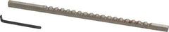 Value Collection - 3mm Keyway Width, Style A, Keyway Broach - High Speed Steel, Bright Finish, 1/8" Broach Body Width, 13/64" to 1-1/8" LOC, 5" OAL - First Tool & Supply