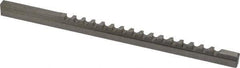 Value Collection - 5mm Keyway Width, Style B-1, Keyway Broach - High Speed Steel, Bright Finish, 1/4" Broach Body Width, 19/64" to 1-11/16" LOC, 6-3/4" OAL - First Tool & Supply