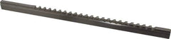 Value Collection - 6mm Keyway Width, Style C-1, Keyway Broach - High Speed Steel, Bright Finish, 3/8" Broach Body Width, 25/64" to 2-1/2" LOC, 11-3/4" OAL - First Tool & Supply