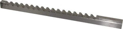 Value Collection - 12mm Keyway Width, Style D-1, Keyway Broach - High Speed Steel, Bright Finish, 9/16" Broach Body Width, 1" to 6" LOC, 13-7/8" OAL - First Tool & Supply