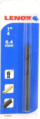 Lenox - 1/4" Pin Diam, 3-1/4" Long High Speed Steel Pilot Drill - 1-1/4 to 6" Tool Diam Compatibility, Compatible with Hole Cutters - First Tool & Supply