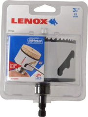 Lenox - 3-1/4" Diam, 1-9/16" Cutting Depth, Hole Saw - Bi-Metal Saw, Toothed Edge - First Tool & Supply