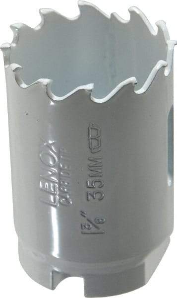 Lenox - 1-3/8" Diam, 1-1/2" Cutting Depth, Hole Saw - Carbide-Tipped Saw, Toothed Edge - First Tool & Supply