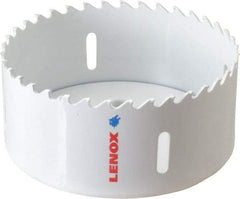 Lenox - 4" Diam, 1-1/2" Cutting Depth, Hole Saw - Carbide-Tipped Saw, Toothed Edge - First Tool & Supply