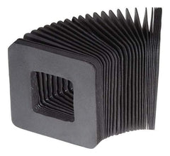 Made in USA - 0.02 Inch Thick, Polyester Square Flexible Bellows - 3 x 3 Inch Inside Square - First Tool & Supply