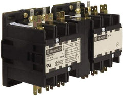 Square D - 3 Pole, 25 Amp Inductive Load, 24 Coil VAC at 50/60 Hz, Reversible Definite Purpose Contactor - Phase 1 and Phase 3 Hp:  10 at 460 VAC, 10 at 575 VAC, 2 at 115 VAC, 3 at 230 VAC, 7.5 at 230 VAC, Open Enclosure, CSA, RoHS Compliant, UL Listed - First Tool & Supply