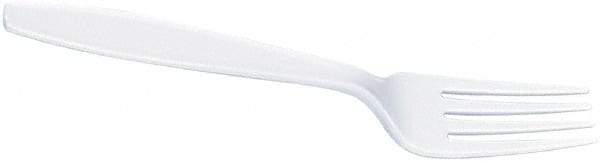 Dixie - Dixie Plastic Tableware, Heavyweight Forks - White - First Tool & Supply