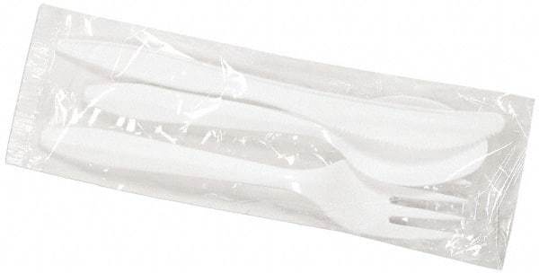 Boardwalk - Boardwalk Three-Piece Wrapped Cutlery Kit: Fork, Knife, Spoon - White - First Tool & Supply