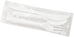 Boardwalk - Boardwalk Three-Piece Wrapped Cutlery Kit: Fork, Knife, Spoon - White - First Tool & Supply