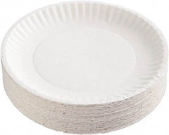 AJM Packaging Corporation - Uncoated Paper Plates, 6" - White - First Tool & Supply