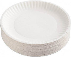 AJM Packaging Corporation - Coated Paper Plates, 9" - White - First Tool & Supply