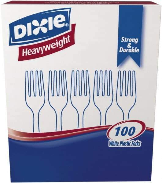 Dixie - Dixie Heavyweight Plastic Forks - White - First Tool & Supply