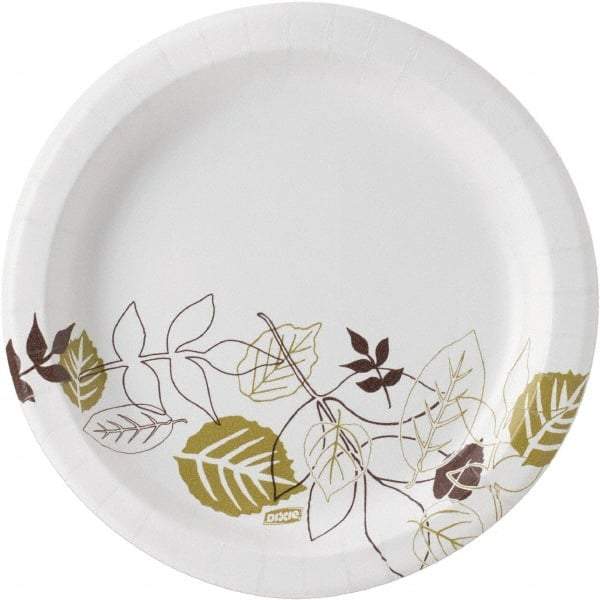 Dixie - Dixie Ultralux Pathways Heavyweight Paper Plates, 8-1/2" - Heavyweight Paper Plates 8-1/2 Inch, Green and Burgundy - First Tool & Supply