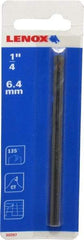 Lenox - 1/4" Pin Diam, 4" Long Carbide-Tipped Pilot Drill - 9/16 to 1-3/16" Tool Diam Compatibility, Compatible with Hole Cutters - First Tool & Supply