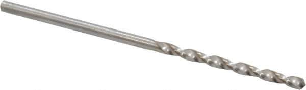 Cleveland - #48 118° High Speed Steel Jobber Drill - Bright Finish, Right Hand Cut, Spiral Flute, Straight Shank, 2" OAL, Standard Point - First Tool & Supply