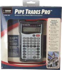 Calculated Industries - 58 Function Pipe Trades Industrial Calculator - 5.6299 Inch Long x 3 Inch Wide - First Tool & Supply