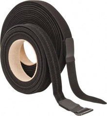 VELCRO Brand - 22 Piece 1" Wide x 5 Yd Long Self Fastening Tie/Strap Kit - Roll, Black - First Tool & Supply