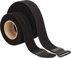 VELCRO Brand - 22 Piece 2" Wide x 5 Yd Long Self Fastening Tie/Strap Kit - Roll, Black - First Tool & Supply