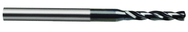 2.65mm Dia. - Carbide Micro 5xD Drill-118° Point-Coolant Thru-TiAlN - First Tool & Supply
