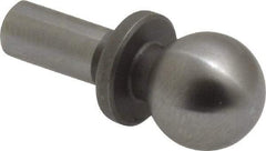 Gibraltar - 3/8" Ball Diam, 3/16" Shank Diam, Steel Inspection Tooling Ball - Slip-Fit Shank, 3/4" Ball Center to Shank Bottom, 0.3" Ball Center to Shoulder Bottom, with Shoulder - First Tool & Supply