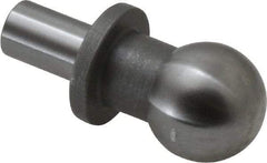 Gibraltar - 12mm Ball Diam, 6mm Shank Diam, Steel Inspection Tooling Ball - Thread Shank, 22mm Ball Center to Shank Bottom, 12mm Ball Center to Shoulder Bottom, with Shoulder - First Tool & Supply