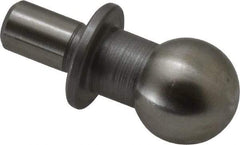 Gibraltar - 12mm Ball Diam, 6mm Shank Diam, Steel Inspection Tooling Ball - Thread Shank, 22mm Ball Center to Shank Bottom, 12mm Ball Center to Shoulder Bottom, with Shoulder - First Tool & Supply