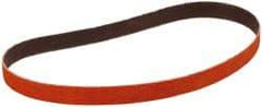 3M - 1/2" Wide x 18" OAL, 80 Grit, Ceramic Abrasive Belt - Ceramic, Medium, Coated, YF Weighted Cloth Backing, Wet/Dry, Series 984F - First Tool & Supply