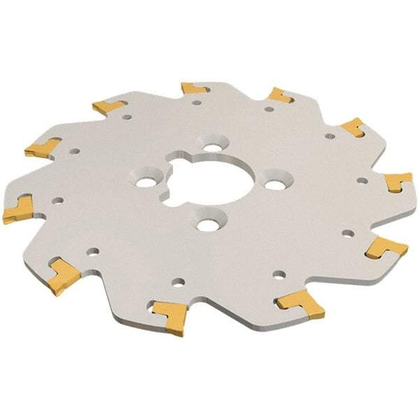 Iscar - Arbor Hole Connection, 1/16" Cutting Width, 0.709" Depth of Cut, 3" Cutter Diam, 1" Hole Diam, 8 Tooth Indexable Slotting Cutter - TGSF Toolholder, TAG N-A, TAG N-C/W/M, TAG N-J/JS/JT, TAG N-LF, TAG N-MF, TAG N-UT Insert - First Tool & Supply