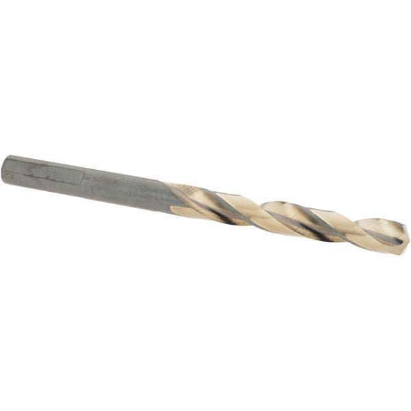 Import - 17/64" High Speed Steel, 135° Point, Round with Flats Shank Maintenance Drill Bit - First Tool & Supply